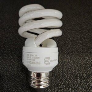 SET OF 3 ECOSMART 13 WATT 2700K & 900 LUMENS SPIRAL COMPACT FLUORESCENT LT BULBS